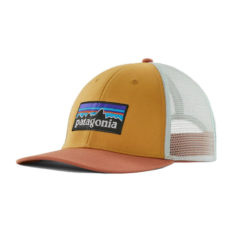 Patagonia P-6 Logo Trucker Hat Pufferfish Gold