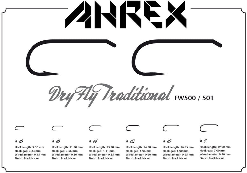 Ahrex FW500 Dry Fly Traditional Barbed_2