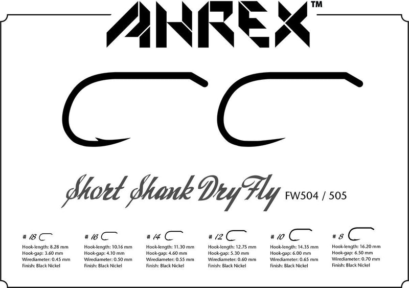 Ahrex FW504 Short Shank Dry Barbed_2
