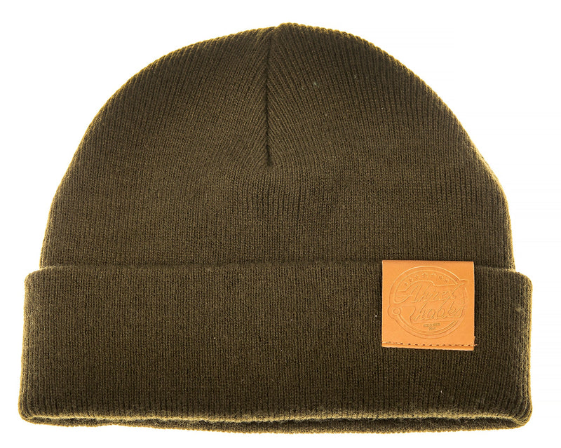 Ahrex Leather Patch Beanie_1
