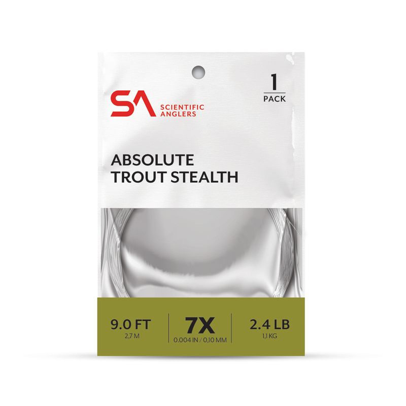 Scientific Anglers Absolute Trout Stealth Leader 9' - Taperad Tafs